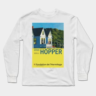 Edward Hopper - Second Story Sunlight - Minimalist Exhibition Art Poster Long Sleeve T-Shirt